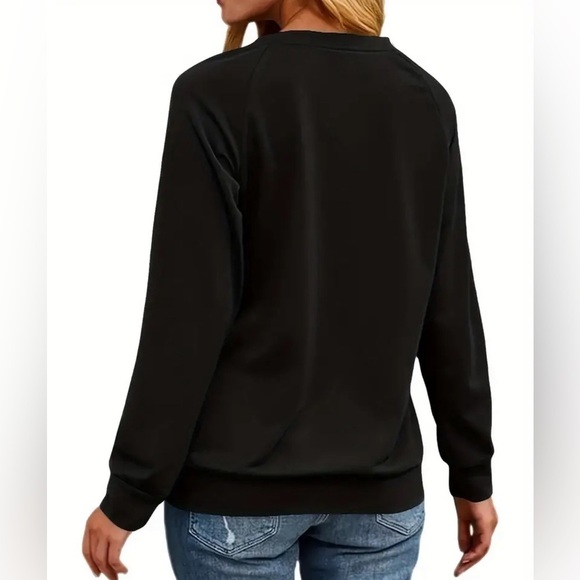 MAMA New Black Graphic Relaxed Sweatshirt - Picture 2 of 4